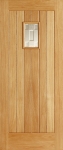 Suffolk 1-Light External Veneered Oak Door